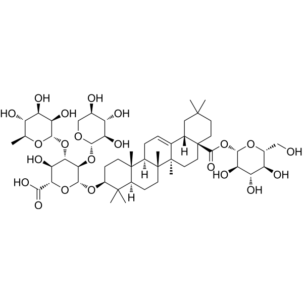 β-D-glucopyranosyl 3-O-[(O-β-D-xylopyranosyl-(1→2) (O-α-L-rhamnopyranosyl(1→3)β-D-glucuronopyranosyl...