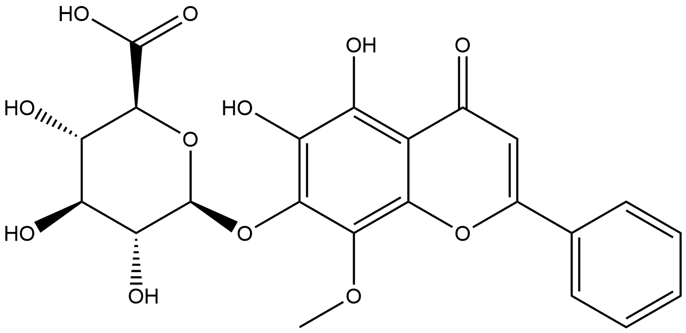 5,6-Dihydroxy-8-methoxyflavone-7-O-glucuronide