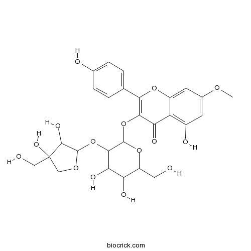 Rhamnocitrin 3-apiosyl-(1→2)-glucoside