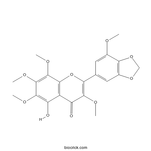 5-Hydroxy-3,6,7,8,3'-pentamethoxy-4',5'-methylenedioxyflavone