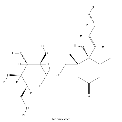 (1R,6R,9R)-6,9,11-Trihydroxy-4,7-megastigmadien-3-one 11-O-glucoside