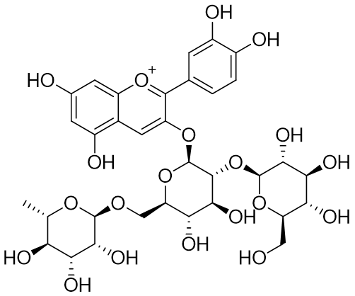 Cyanidin3-O-2G-glucosylrutinoside