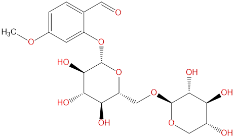 4-Methoxy-2-[(6-O-β-D-xylopyranosyl-β-D-glucopyranosyl)oxy]benzaldehyde
