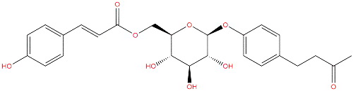 4-(3-oxobutyl)phenyl 6-O-[(2E)-3-(4-hydroxyphenyl)prop-2-enoyl]-beta-D-glucopyranoside
