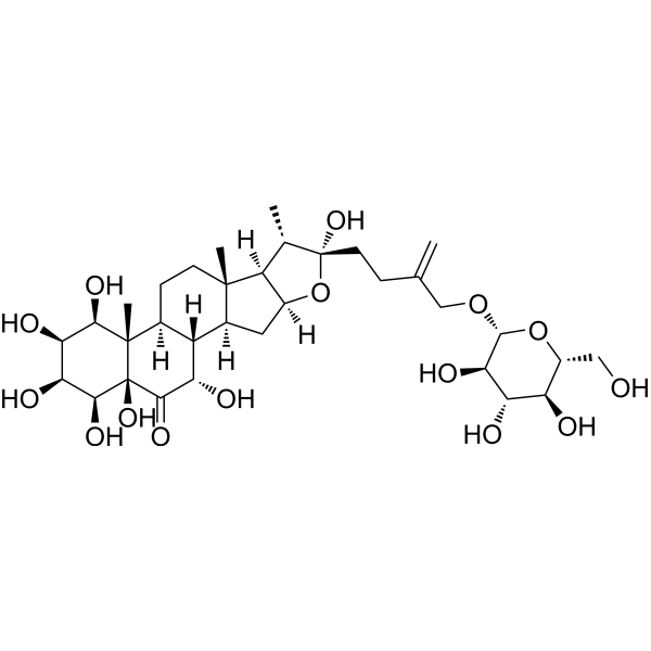 (1β,2β,3β,4β,5β,7α,22α)-27-(β-D-Glucopyranosyloxy)-1,2,3,4,5,7,22-heptahydroxyfurost-25-en-6-one