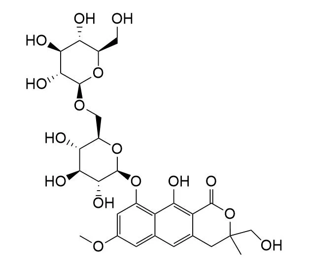 Cassialactone 9-O-beta-D-glucopyranosyl-(1&rarr;6)-beta-D-glucopyranoside