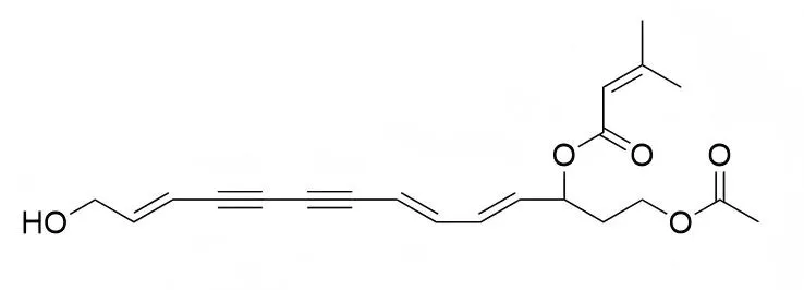  14-Acetoxy-12-senecioyloxytetradeca-2E,8E,10E-trien-4,6-diyn-1-ol
