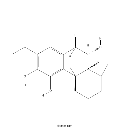 7&beta;,20-Epoxyabieta-8,11,13-triene-6&alpha;,11,12-triol 2D chemical structure