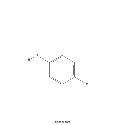 2-tert-Butyl-4-methoxyphenol 2D chemical structure