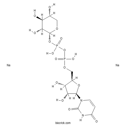 Uridine 5'-diphosphoxylose disodium 2D chemical structure