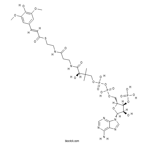 Sinapoyl CoA 2D chemical structure