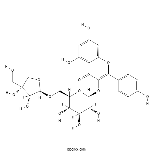 6''-O-&beta;-D-Apiofuranosylastragalin 2D chemical structure