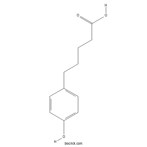 5-(4-Hydroxyphenyl)pentanoic acid 2D chemical structure