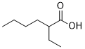 2-Ethylhexanoic acid 2D chemical structure
