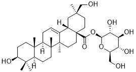 Queretaroic acid 28-O-&beta;-D-glucopyranosyl ester 2D chemical structure