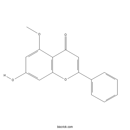 Chrysin 5-methyl ether 2D chemical structure