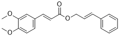 Cinnamyl 3,4-dimethoxycinnamate 2D chemical structure