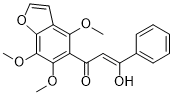 3-Hydroxy-3-phenyl-1-(4,6,7-trimethoxybenzofuran-5-yl)prop-2-en-1-one 2D chemical structure