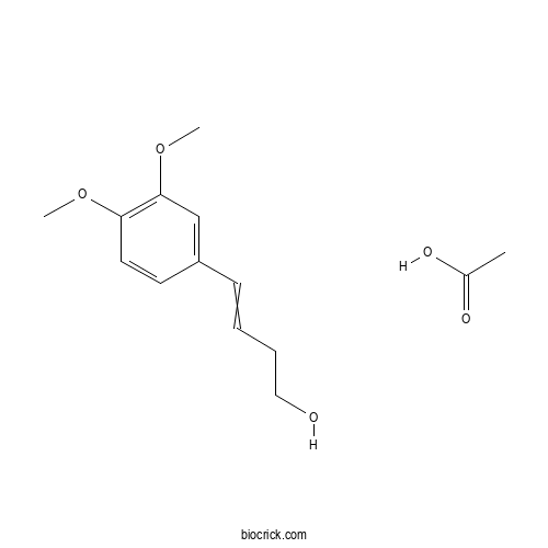 (E)-4-(3,4-Dimethoxyphenyl)but-3-en-1-yl acetate 2D chemical structure