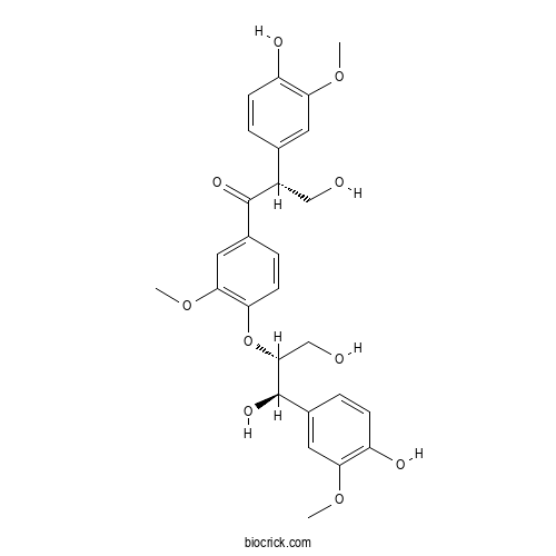 Evofolin B 4-O-(threo-&beta;-guaiacylglyceryl) ether 2D chemical structure