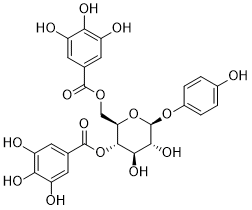 4,6-Di-O-galloylarbutin 2D chemical structure