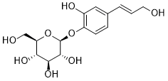 Caffeyl alcohol 4-O-&beta;-glucopyranoside 2D chemical structure