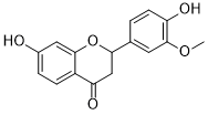 7,4'-dihydroxy-3'-methoxyflavanone 2D chemical structure