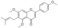 6-Isopentenyl apigenin trimethyl ether 2D chemical structure