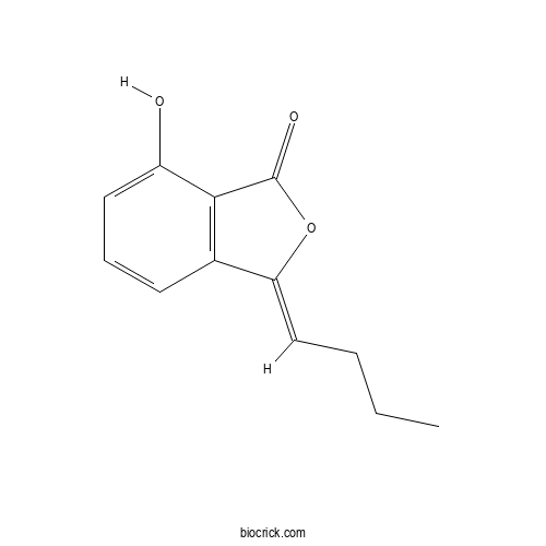 3-Butylidene-7-hydroxyphthalide 2D chemical structure