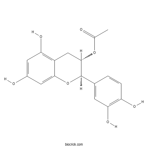 (-)-3-O -Acetylcatechin 2D chemical structure