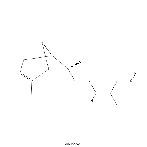 9 (10) -Z-&alpha;-trans-Bergamotenol 2D chemical structure