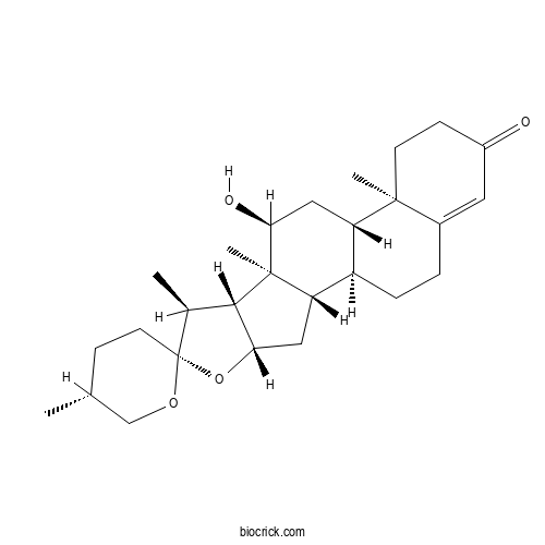 (25R)-12&alpha;-Hydroxyspirost-4-en-3-one 2D chemical structure