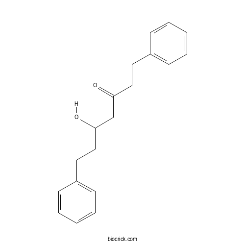 5-hydroxy-1,7-diphenyl-3-heptanone 2D chemical structure